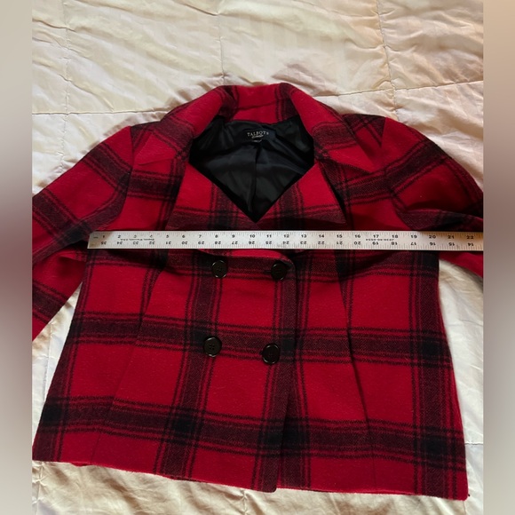 Talbots buffalo plaid wool and alpaca blazer - Picture 6 of 7